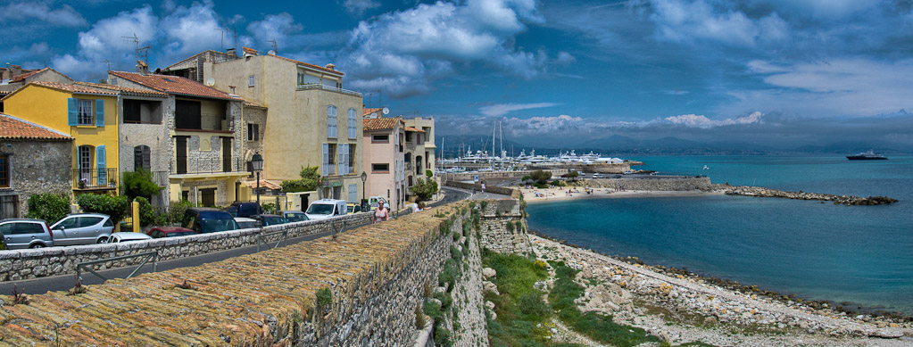 Photographie Panoramique - France - Côte d'Azur - Antibes - Remparts (4)