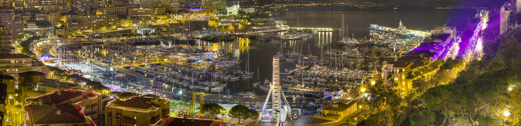 Photographie Panoramique - France - Côte d'Azur - Monaco - Port et PRINCIPAUTE (4)