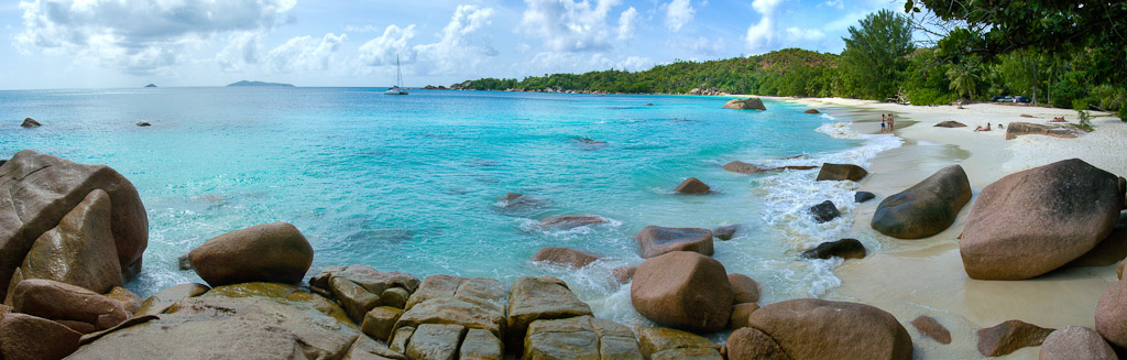 Photographie Panoramique - Seychelles - Praslin - Anse Lazio (1)