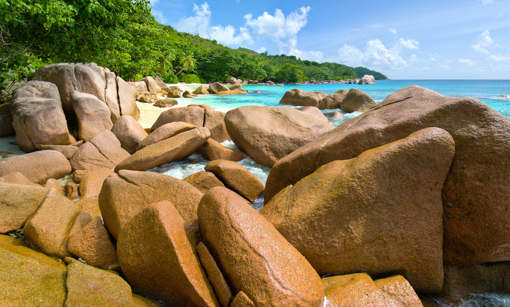 Photographie Panoramique - Seychelles - Praslin - Anse Lazio (2)