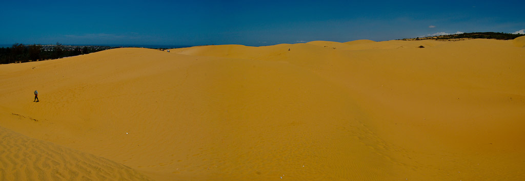 Photographie Panoramique - Vietnam - PHAN THIET - Dune de sable orange (1)