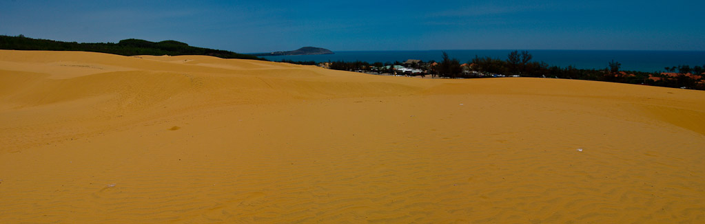 Photographie Panoramique - Vietnam - PHAN THIET - Dune de sable orange (2)